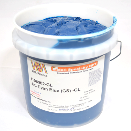 WM Plastics 4/C Cyan Blue (GS)